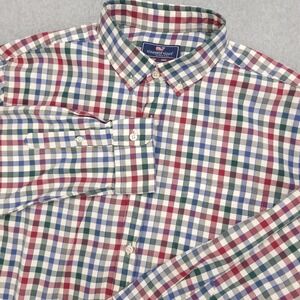 Vineyard‎ Vines Murray Shirt Men's XL Multicolor Plaid Cotton Dress Shirt